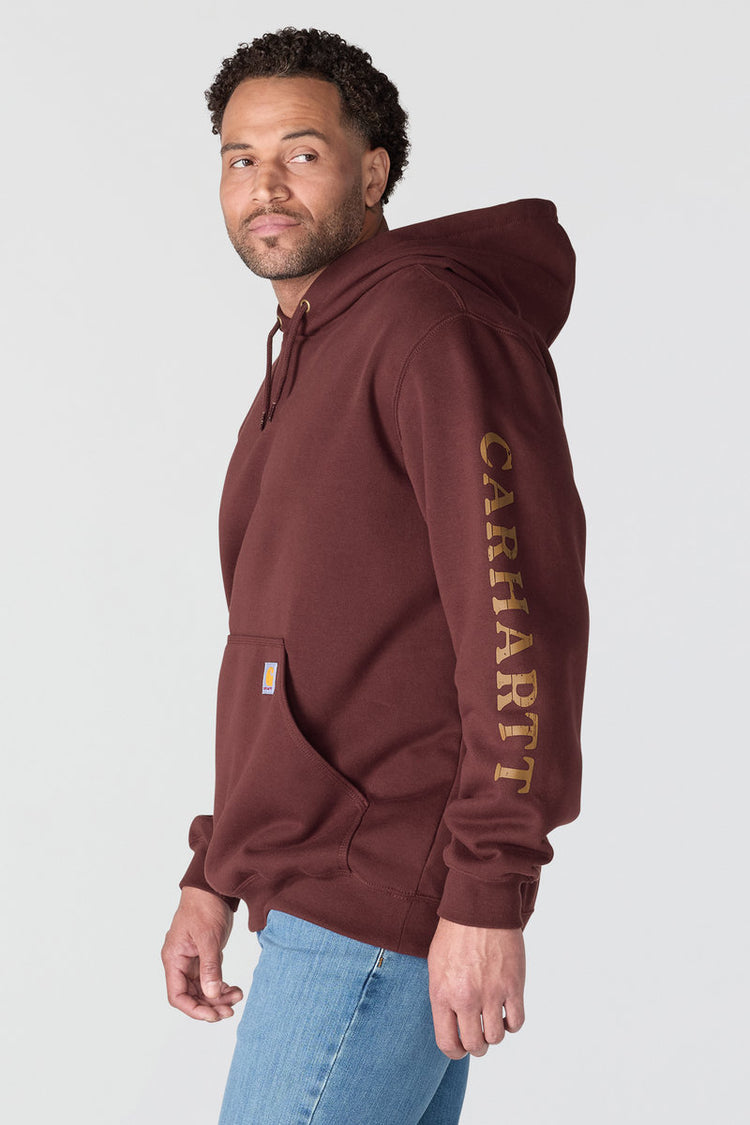 Carhartt Paxton 1889 Graphic Hoodie Port/Carhartt Brown - PRT