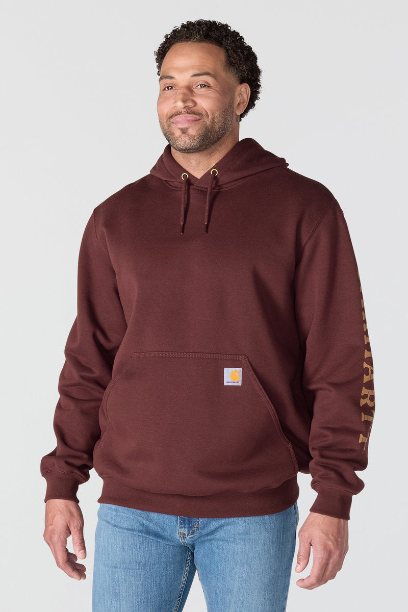 Carhartt Paxton 1889 Graphic Hoodie Port/Carhartt Brown - PRT