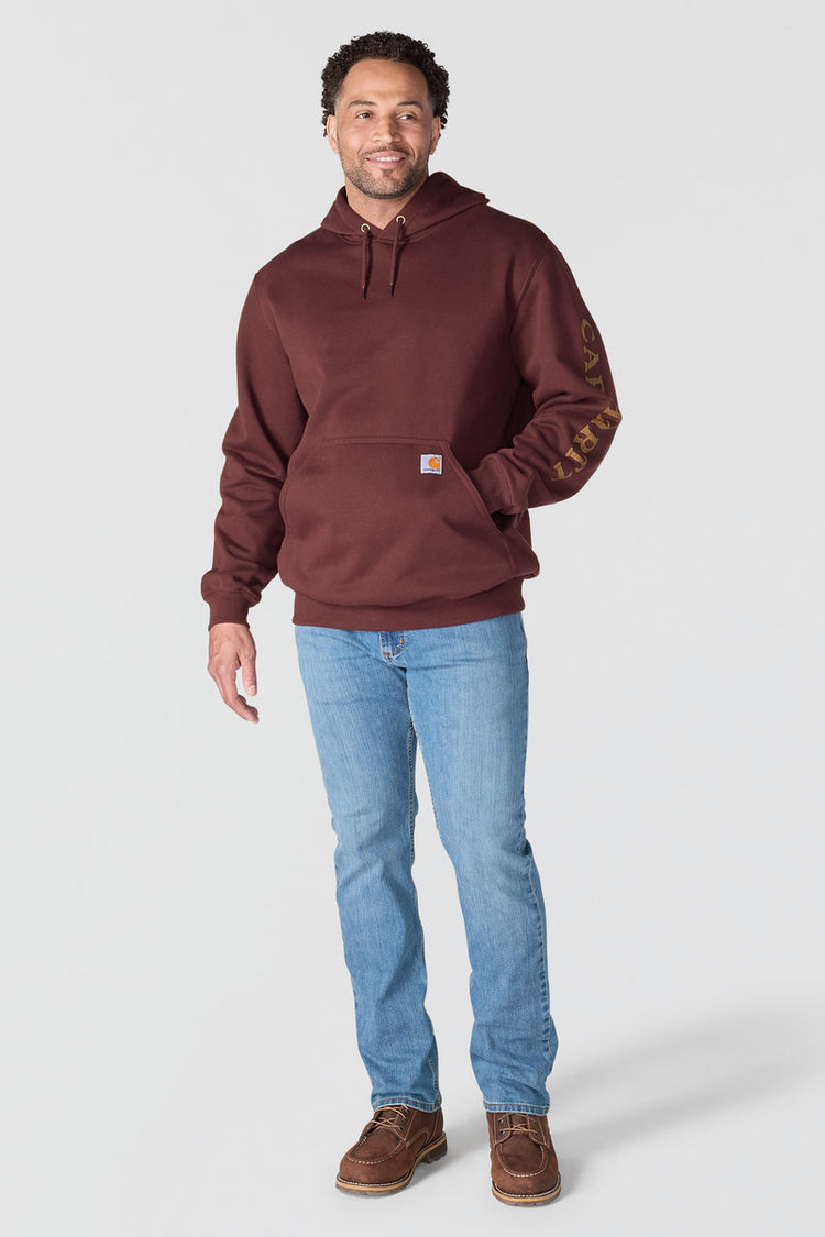 Carhartt Paxton 1889 Graphic Hoodie Port/Carhartt Brown - PRT