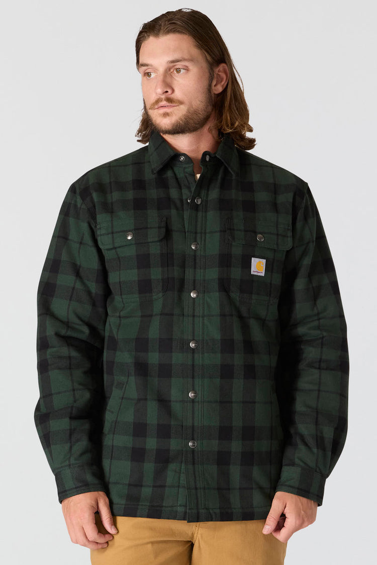 Relaxed Flannel Sherpa Jacket - FOR