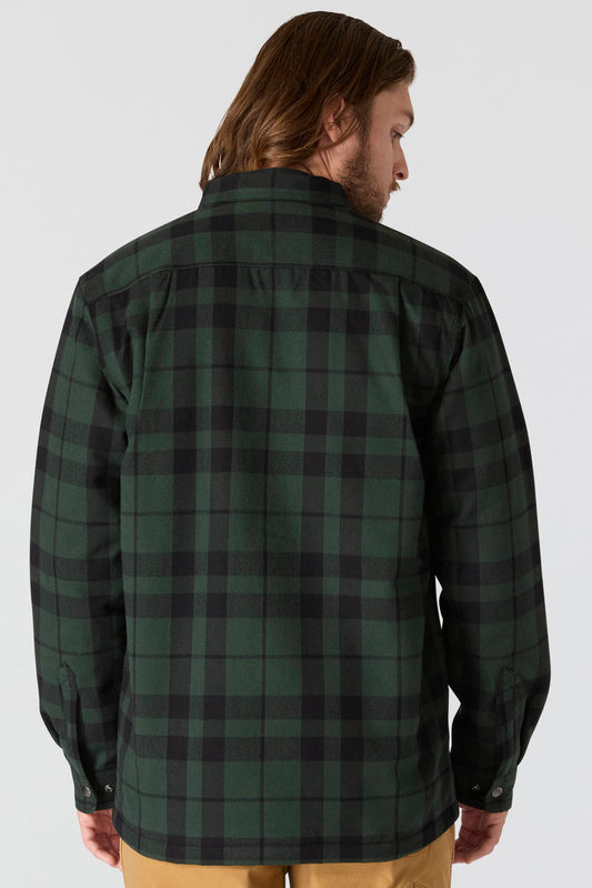 Relaxed Flannel Sherpa Jacket - FOR