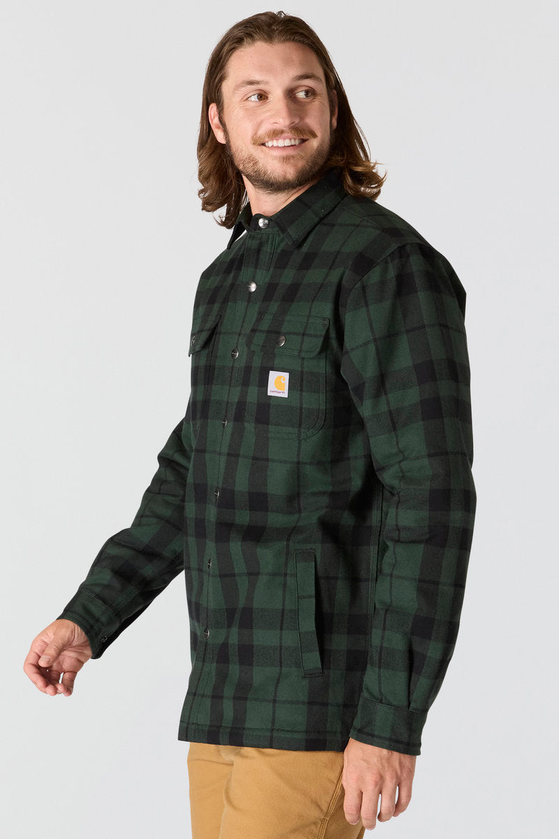 Relaxed Flannel Sherpa Jacket - FOR