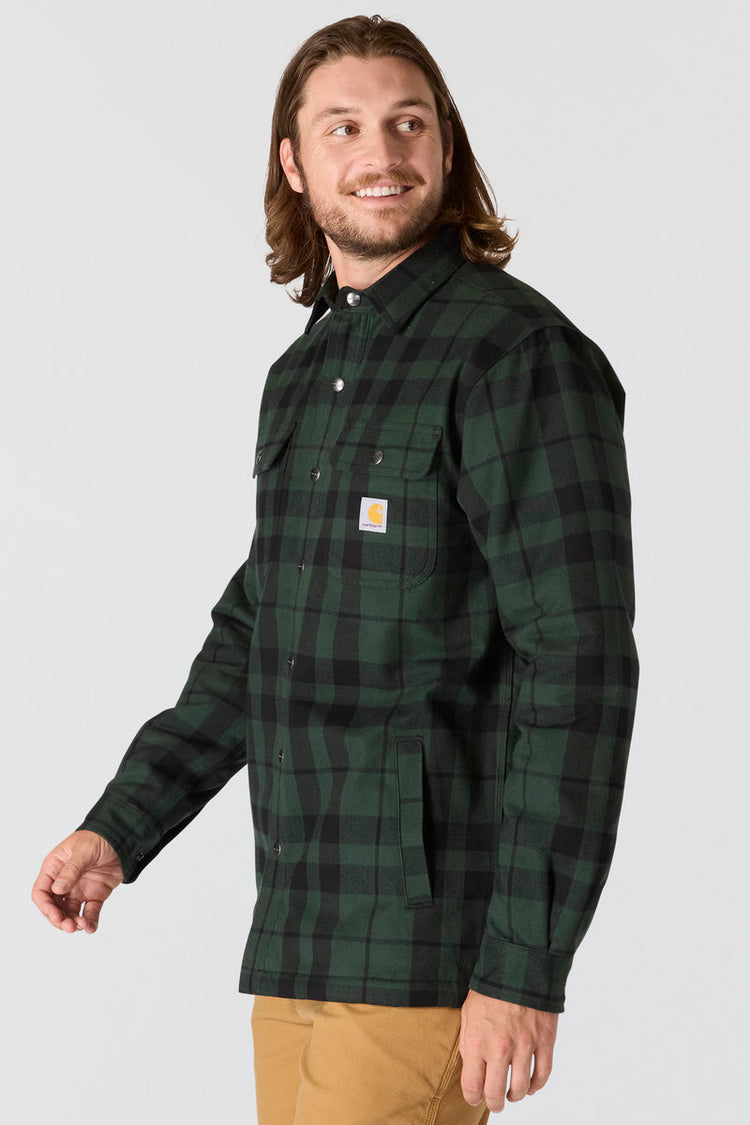 Relaxed Flannel Sherpa Jacket - FOR