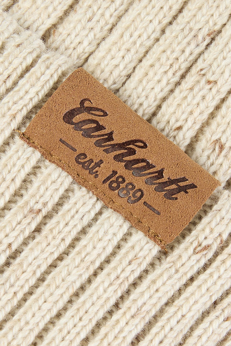 Wool Blend Cuffed Beanie - Oatmilk Nep - OAT