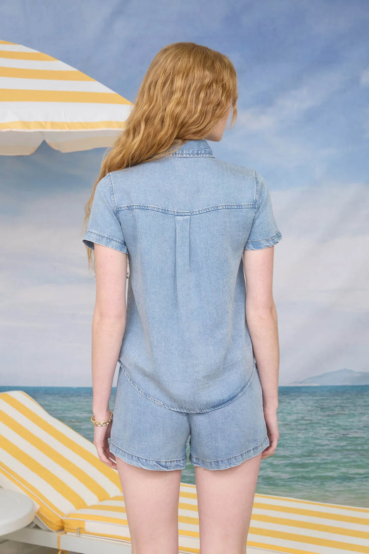 Chambray Collared Shirt - CHM