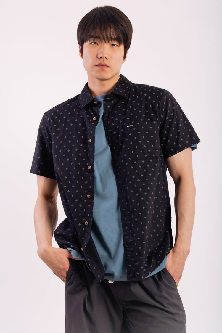 Charter Print Shirt - BLK