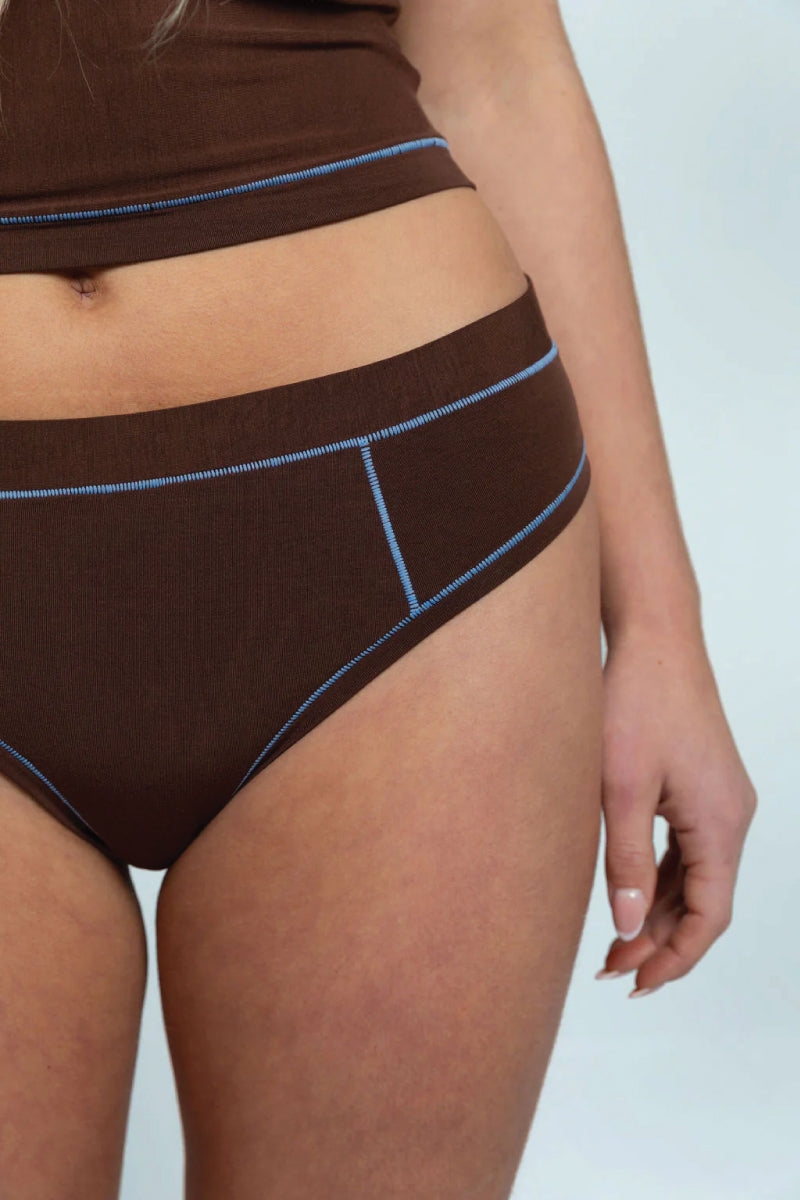 Cheeky - Brown / Sky Blue - BRNB