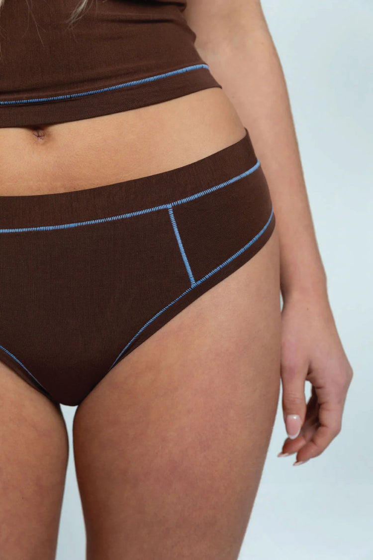 Cheeky - Brown / Sky Blue - BRNB