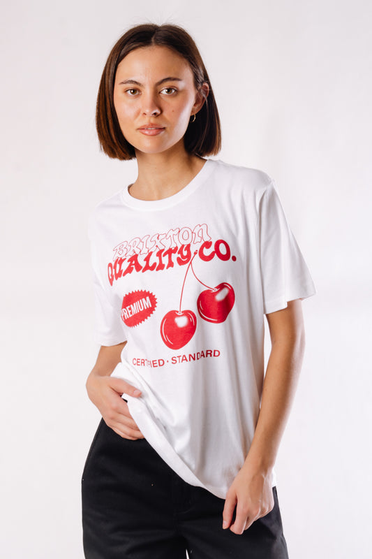 Cherry Vintage Tee - WHT