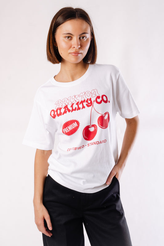 Cherry Vintage Tee - WHT