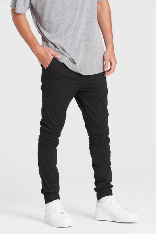 Midweight Chino Joggers - BLK