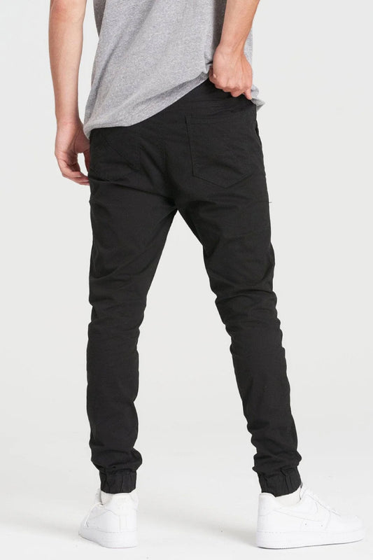 Midweight Chino Joggers - BLK