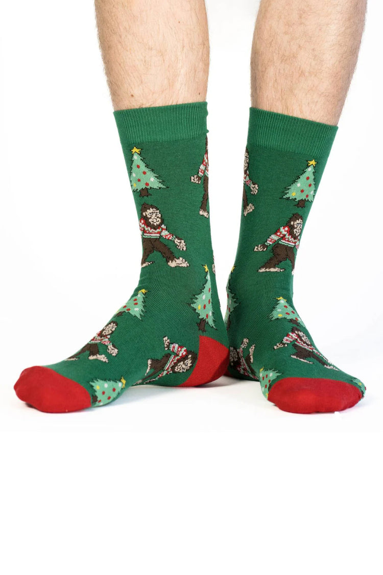 Christmas Bigfoot Sock - MUL