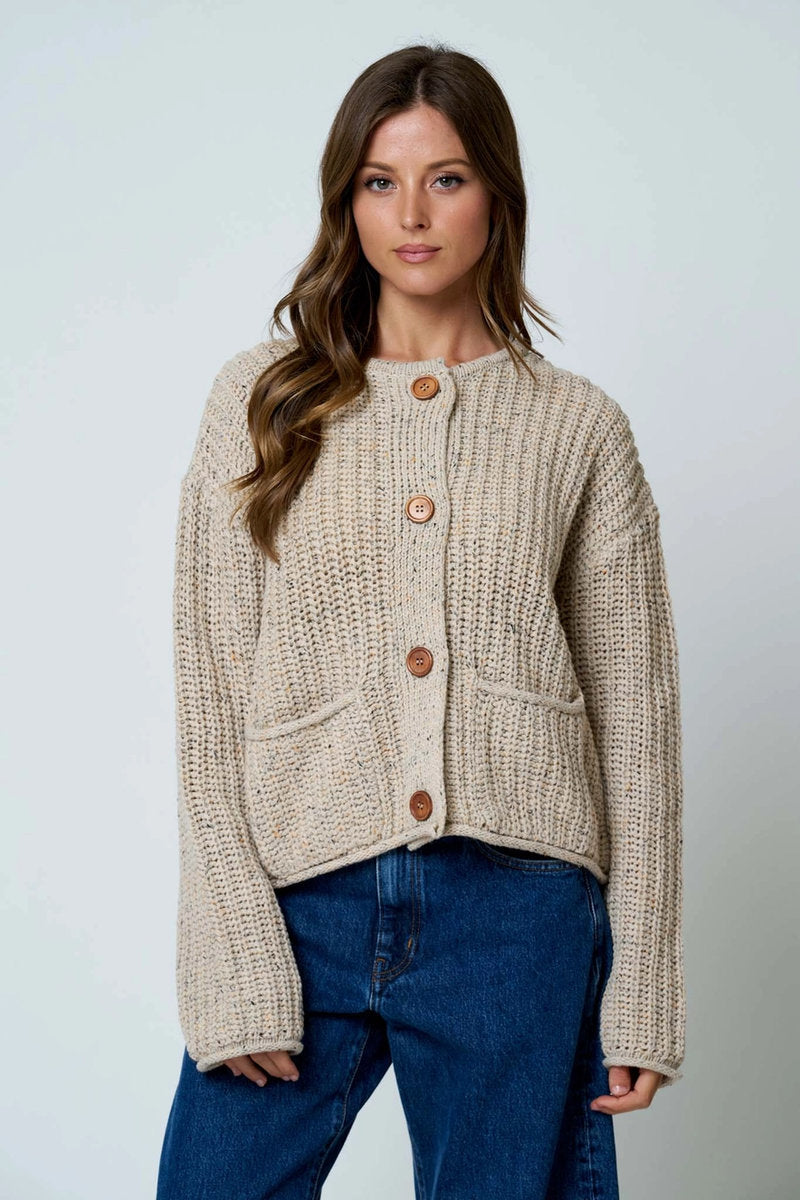 Chunky Knit Cardigan - KHA