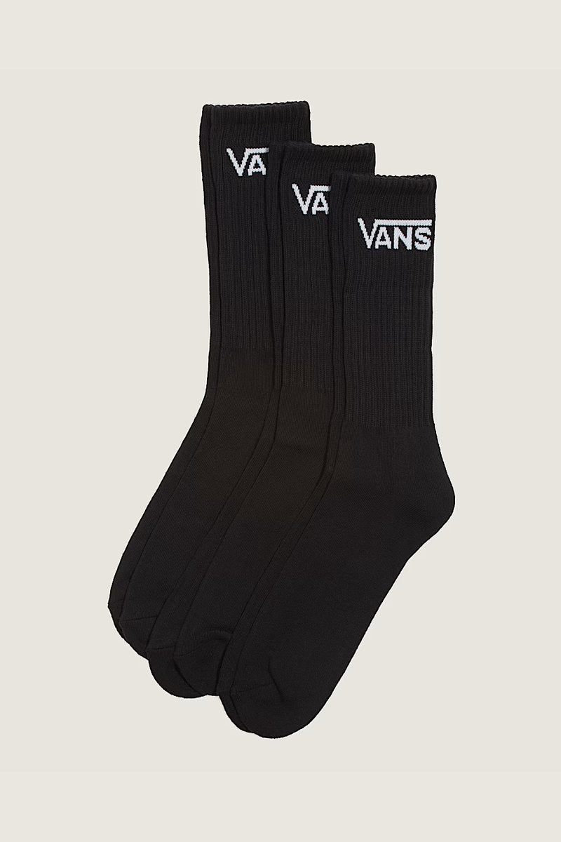 Classic Crew Socks 3 Pack - BLK