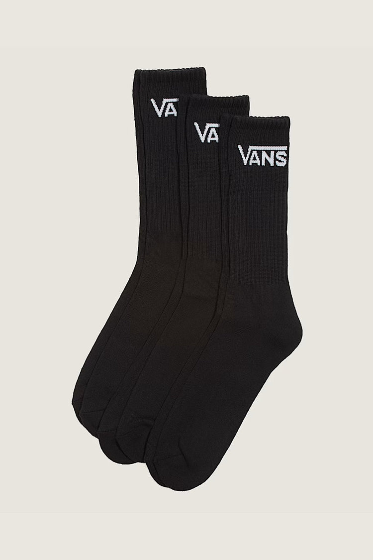 Classic Crew Socks 3 Pack - BLK