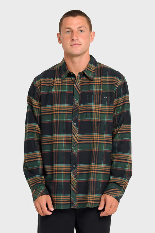 Coastline Flannel Shirt - BLK