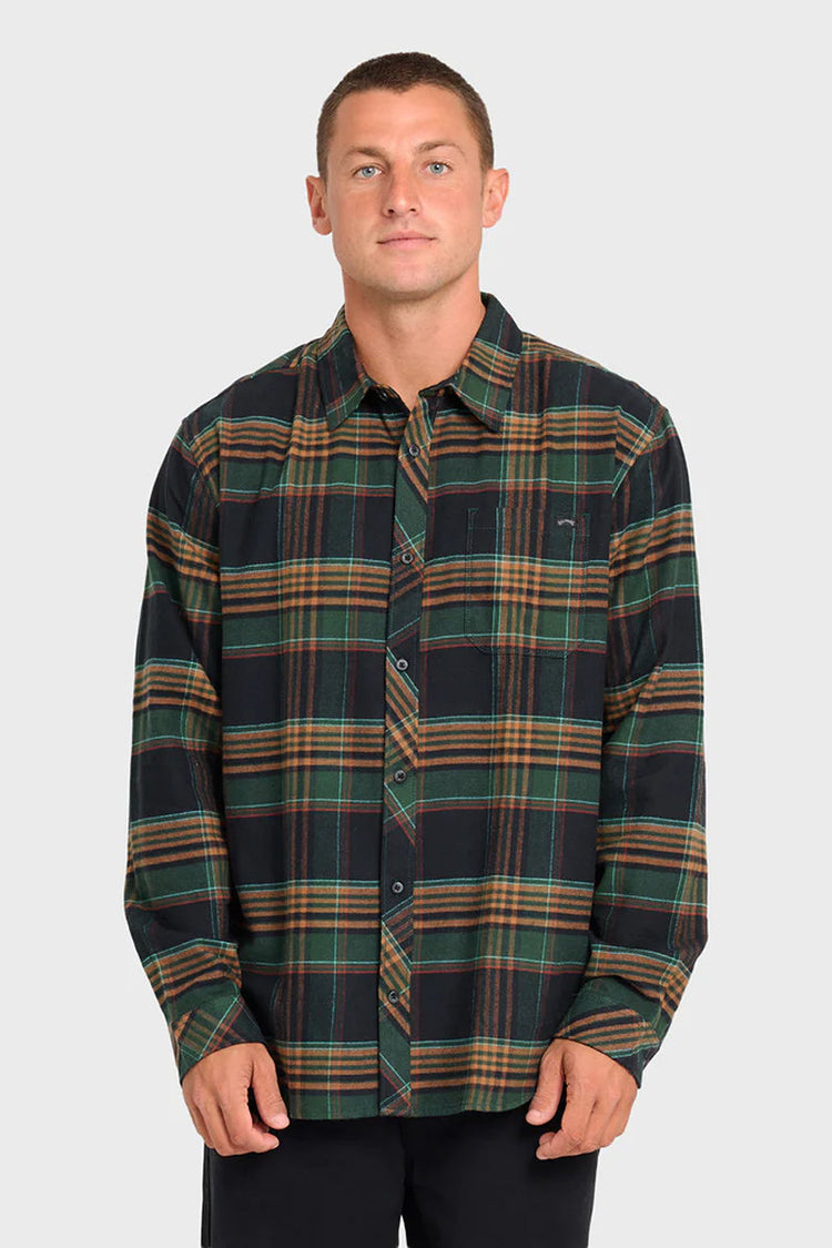 Coastline Flannel Shirt - BLK