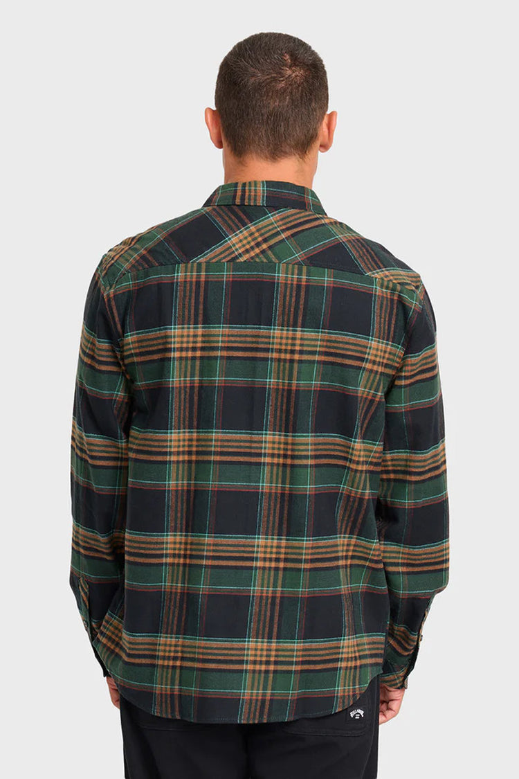 Coastline Flannel Shirt - BLK