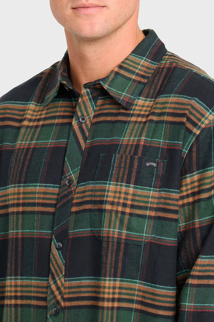 Coastline Flannel Shirt - BLK
