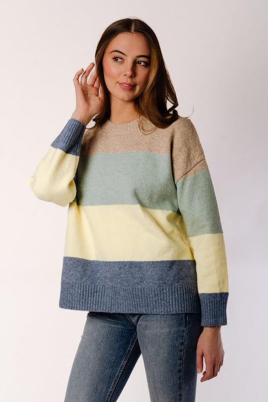 Colorblock Sweater - SAG