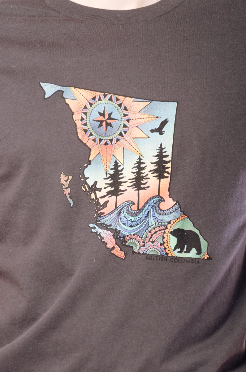 Colourful BC Map Tee