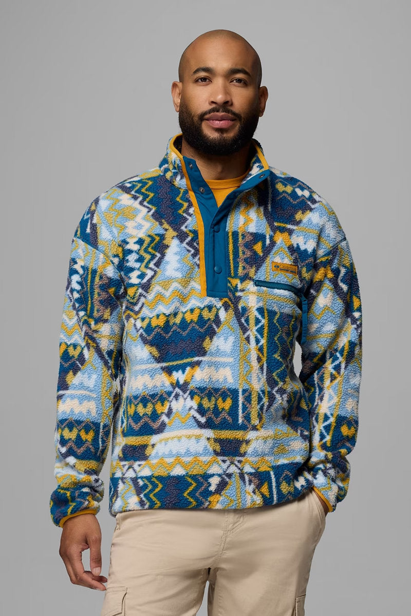 Helvetia II Printed Half Snap Fleece Pullover - PHE