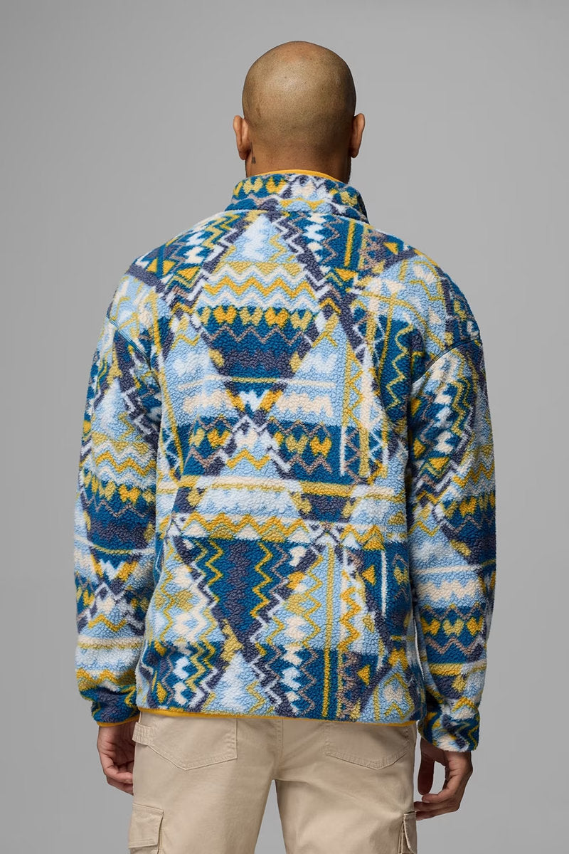 Helvetia II Printed Half Snap Fleece Pullover - PHE