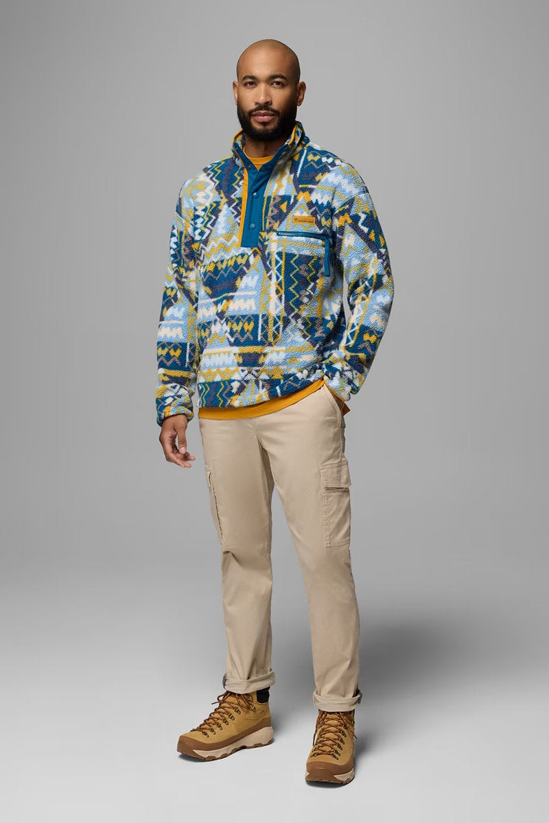 Helvetia II Printed Half Snap Fleece Pullover - PHE