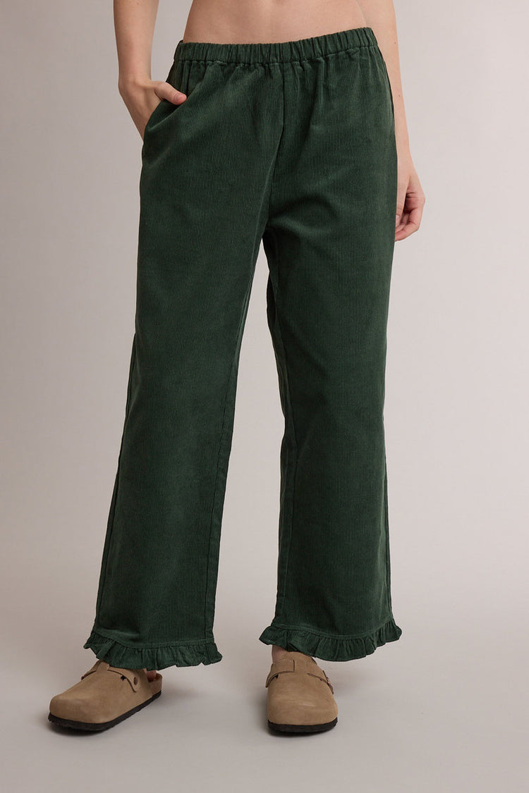 Corduroy Ruffle Pants - FOR