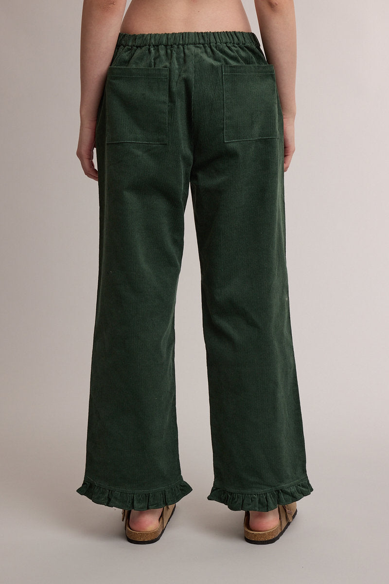 Corduroy Ruffle Pants - FOR