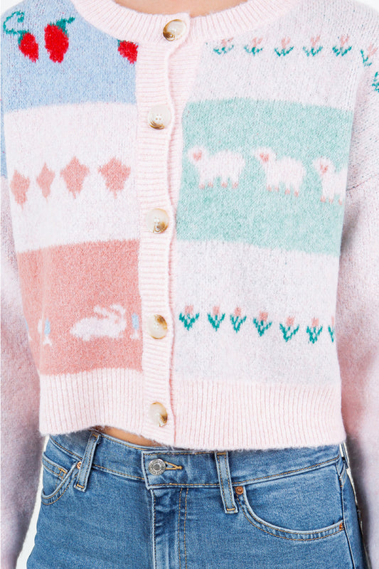 Cottage Core Cardi - PNK