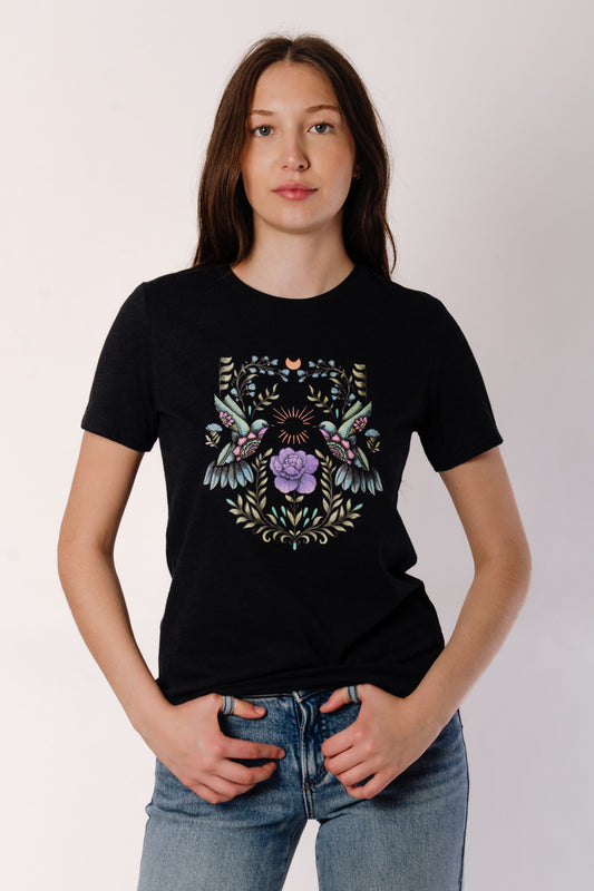 Cottage Hummingbird Tee - BKH