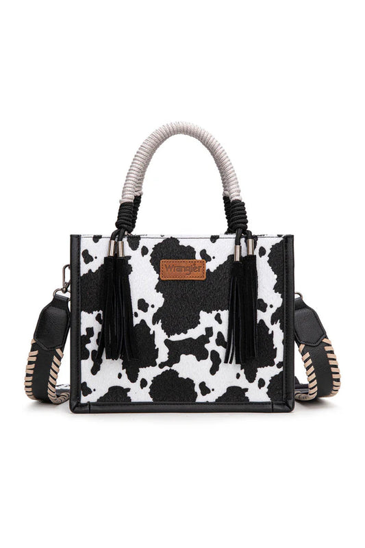 Cow Tote & Crossbody - Small - BLK