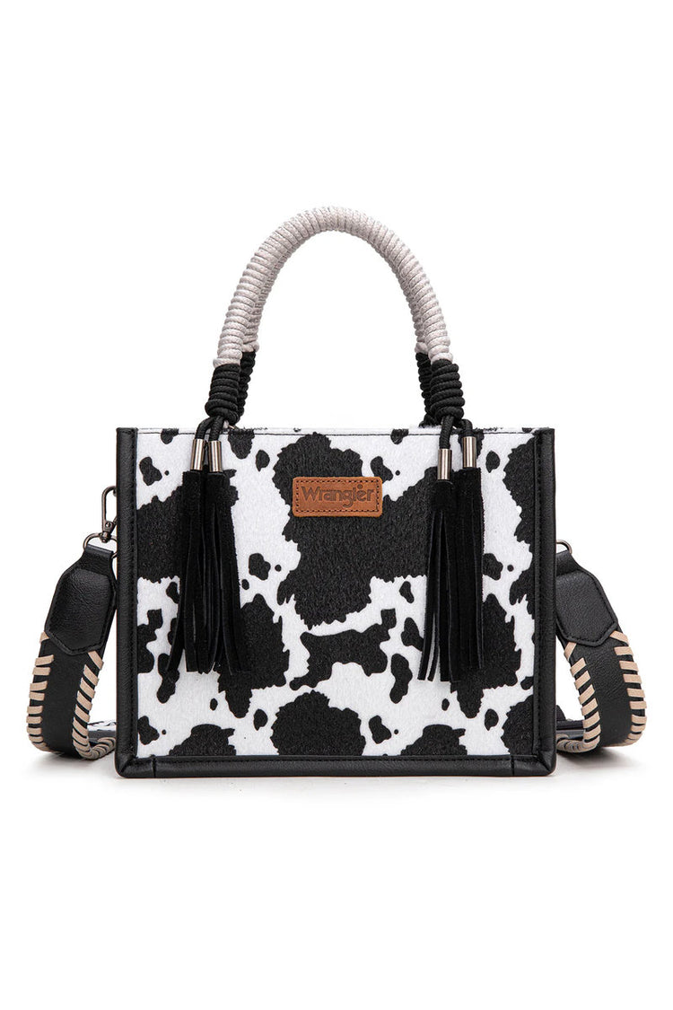 Cow Tote & Crossbody - Small - BLK