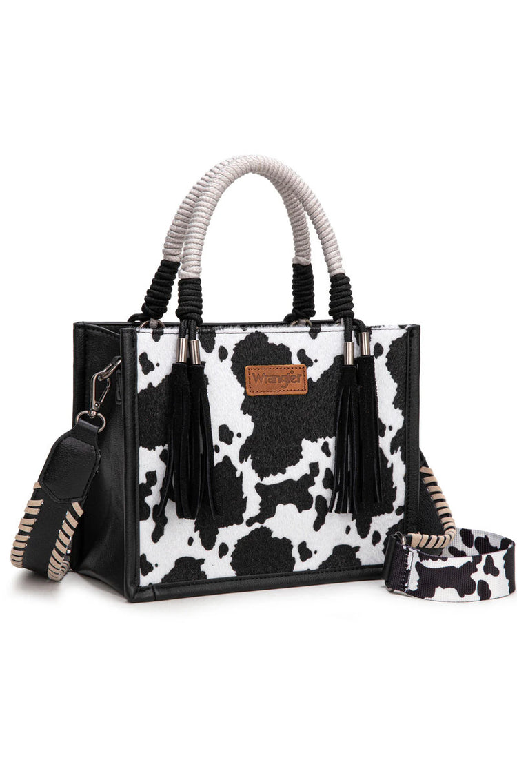 Cow Tote & Crossbody - Small - BLK