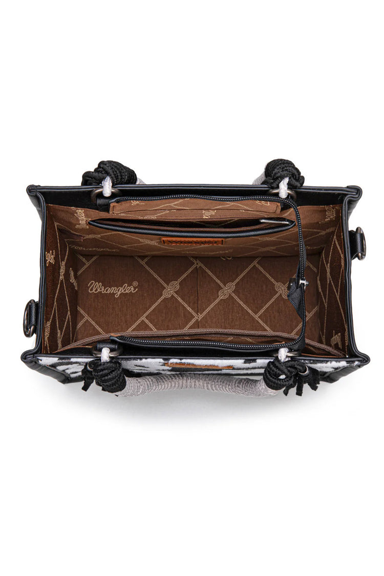 Cow Tote & Crossbody - Small - BLK