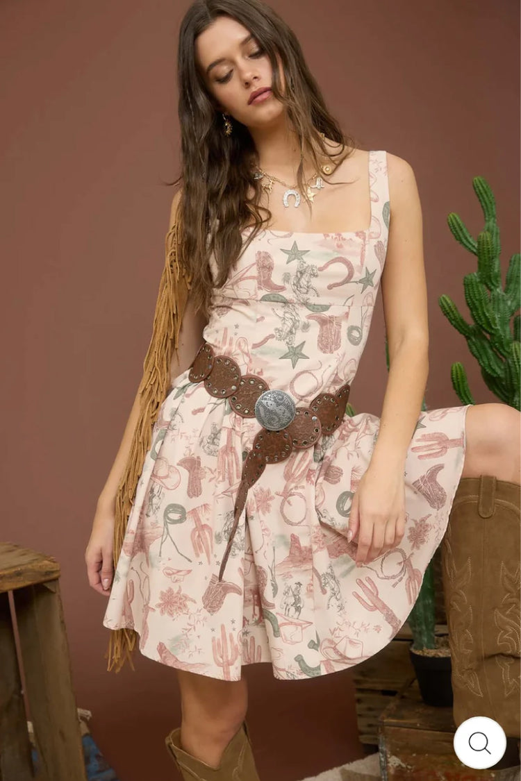 Cowboy Mini Dress - KHA