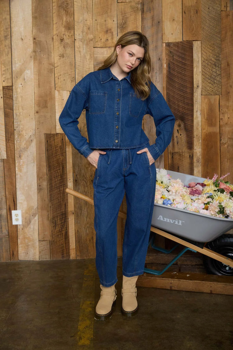 Crop Denim Jacket - IND
