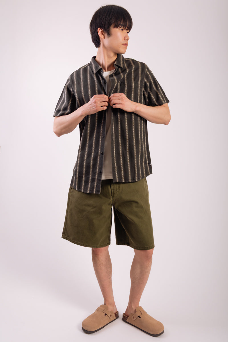 Crosswinds Button Up Shirt - BLK