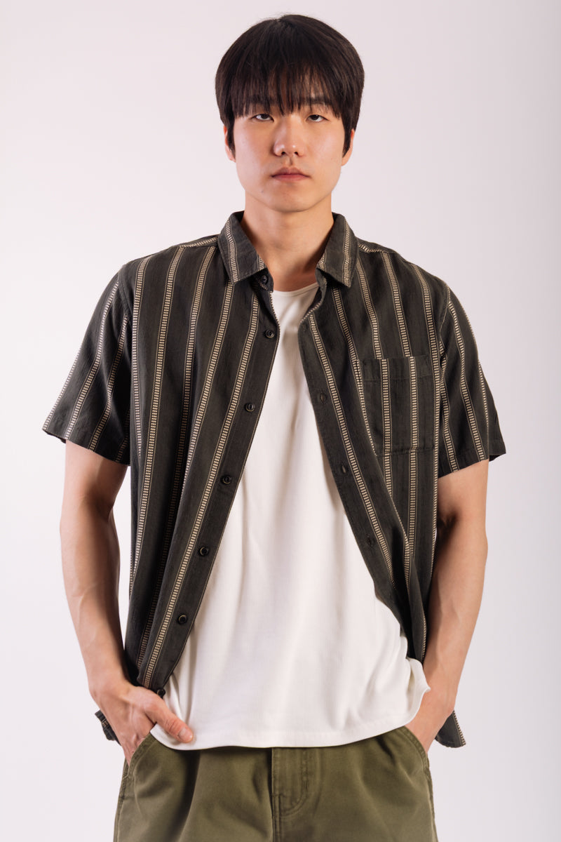 Crosswinds Button Up Shirt - BLK