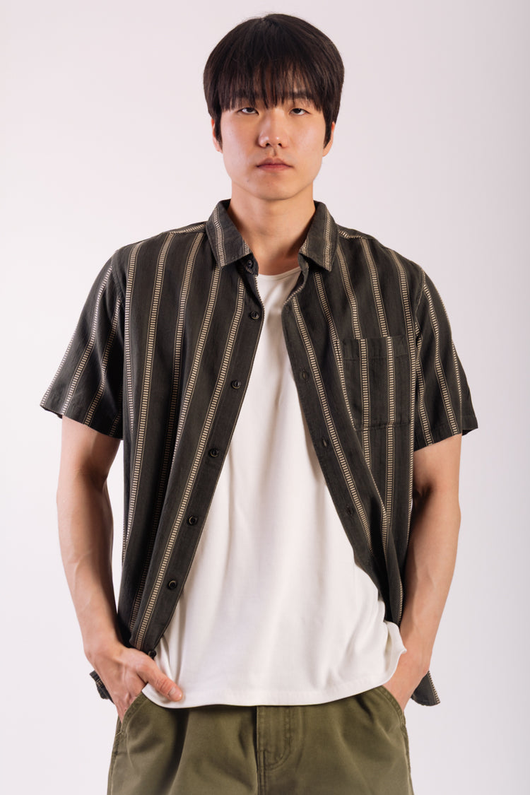 Crosswinds Button Up Shirt - BLK