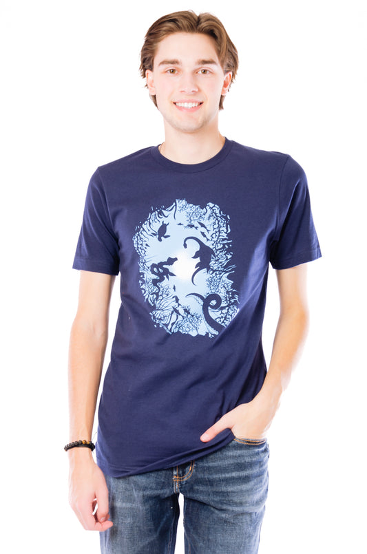 Cryptid Water Creatures Tee - NVY