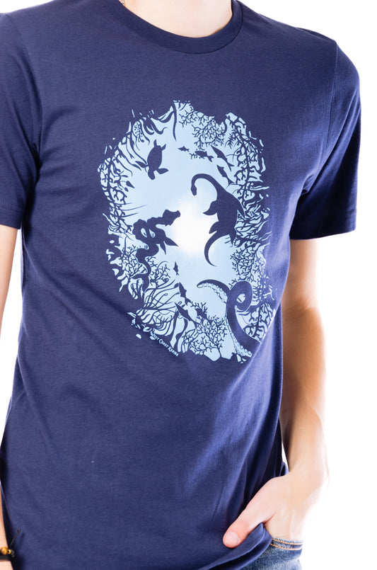 Cryptid Water Creatures Tee - NVY