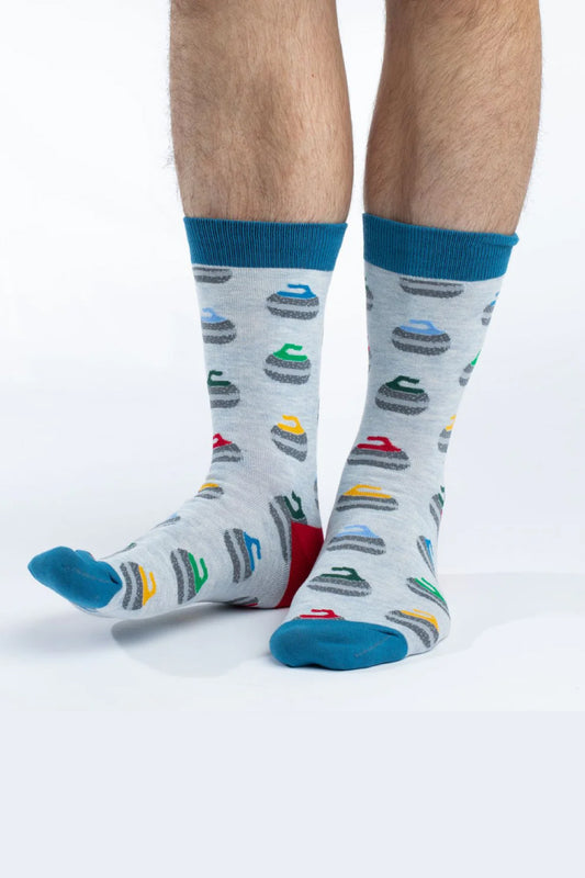 Curling Stones Sock - GRY