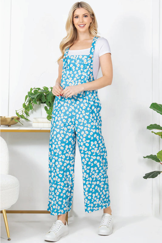 Daisy Flower Corduroy Overall - SUN