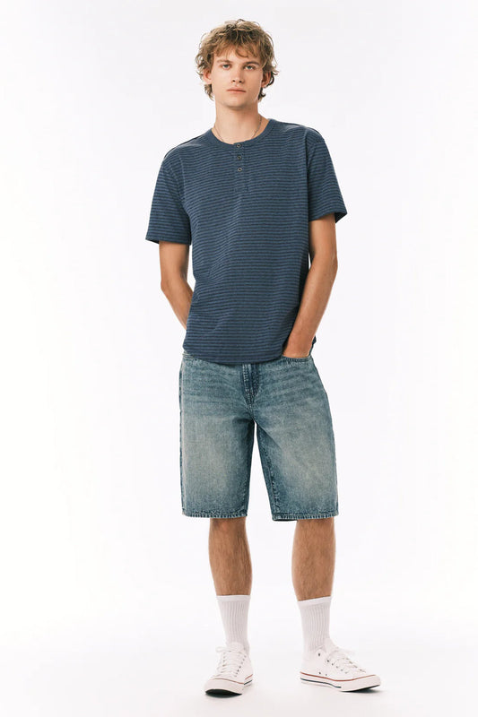 Dean Relaxed Straight Denim Shorts - SAN
