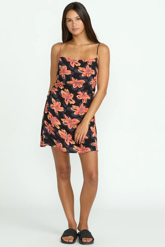 Deep Tropix Mini Dress - BLK