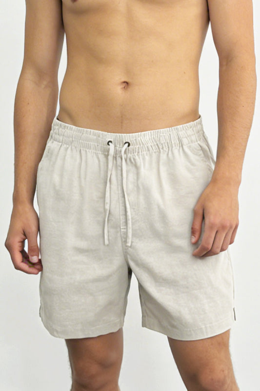 Del Cabo Linen Short - BEI