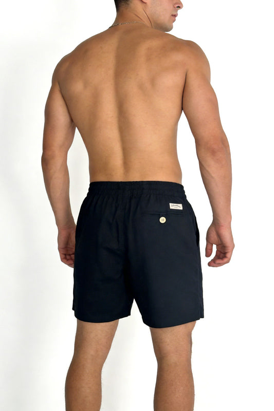 Del Cabo Linen Short - BLK